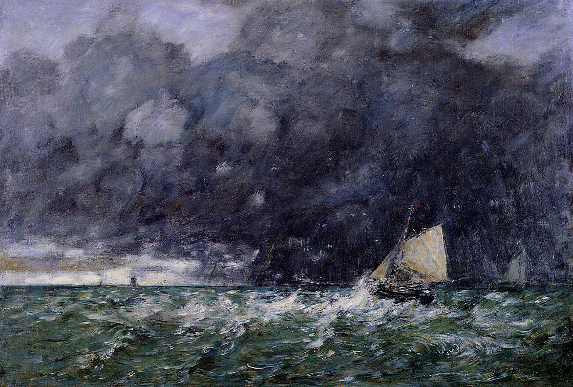 Rough Seas - Eugene Boudin