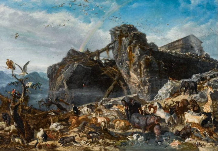 Noah's ark by Filippo Palizzi — hand-painted landscape oil painting reproduction on canvas