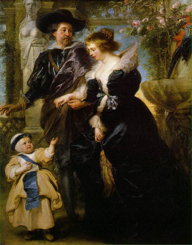 Rubens, his wife Helena Fourment, and their son Peter Paul on gallery wrap