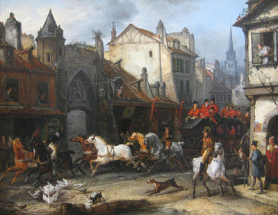 Rückkehr Von Der Jagd by Carle Vernet — oil painting reproduction