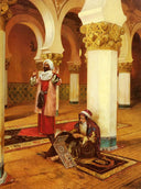 Evening Prayer by Rudolf Ernst — hand-painted architectural oil painting reproduction on canvas