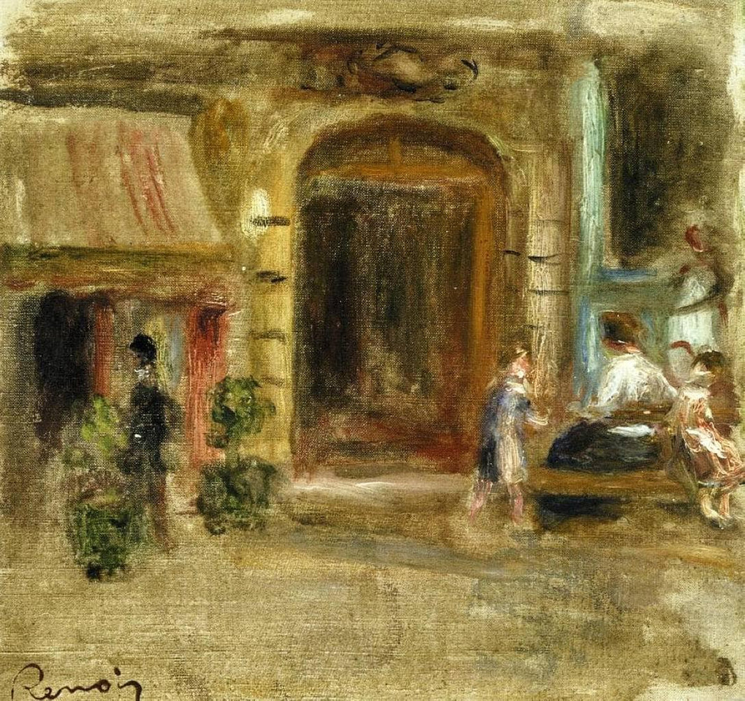 Rue Caulaincourt by Pierre-Auguste Renoir — hand-painted architectural oil painting reproduction on canvas