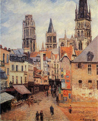 Rue de l'epicerie at Rouen, on a Grey Morning