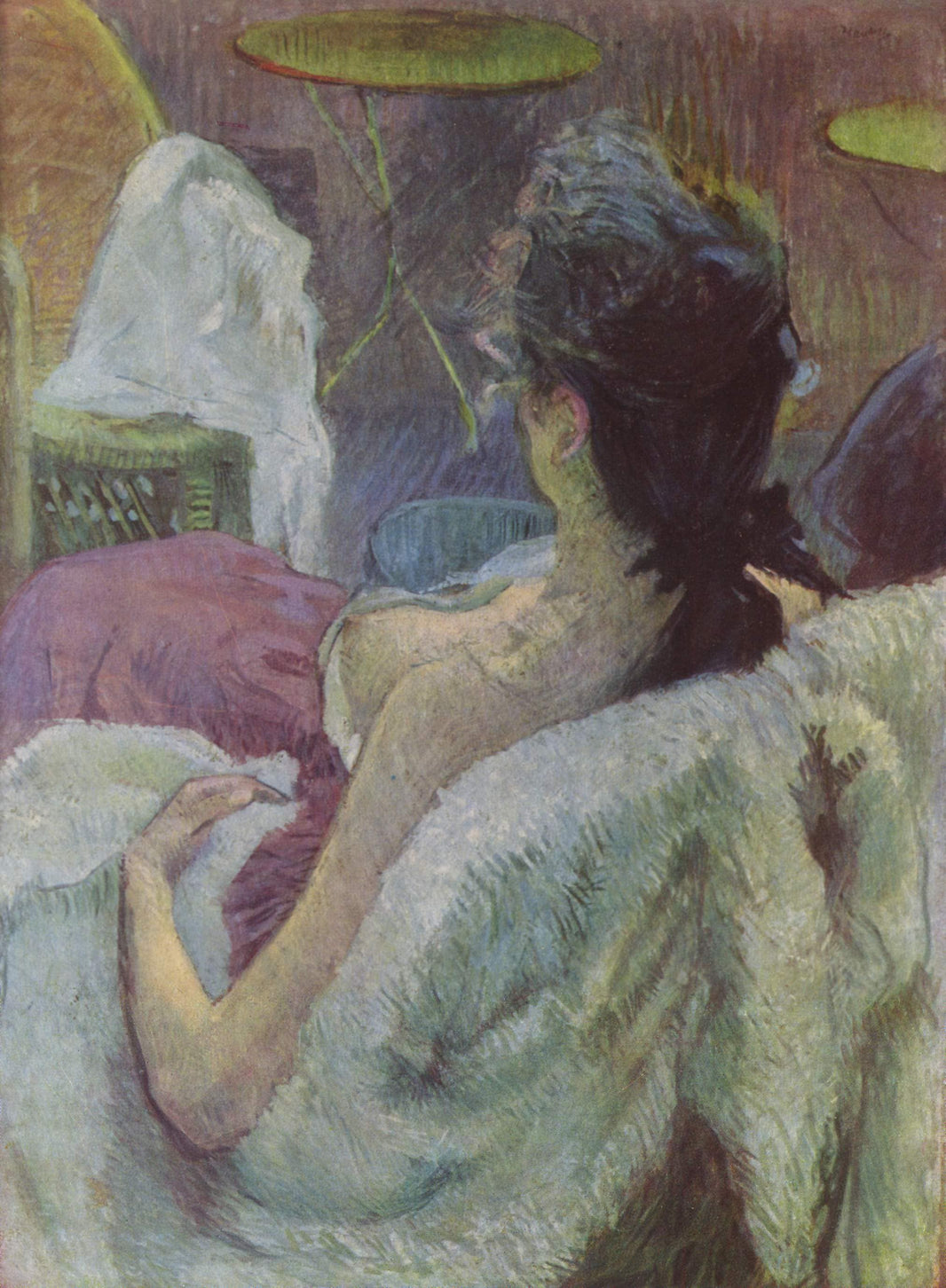 Ruhendes Modell by Henri de Toulouse-Lautrec — hand-painted abstract oil painting reproduction on canvas