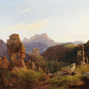 Ruins landscape in the mountains
