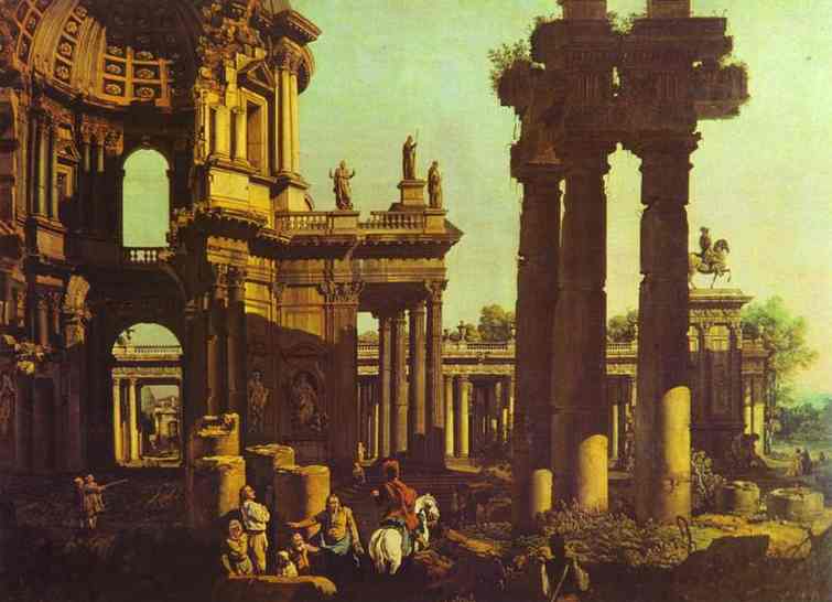 Ruins of a Temple - Bernardo Bellotto