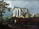 Ruins of Oybin Monastery by Carl Blechen — rock oil painting wall art, Romanticism