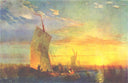 Rush on Dnieper near Aleshki by Ivan Aivazovsky — ships oil painting wall art, Romanticism