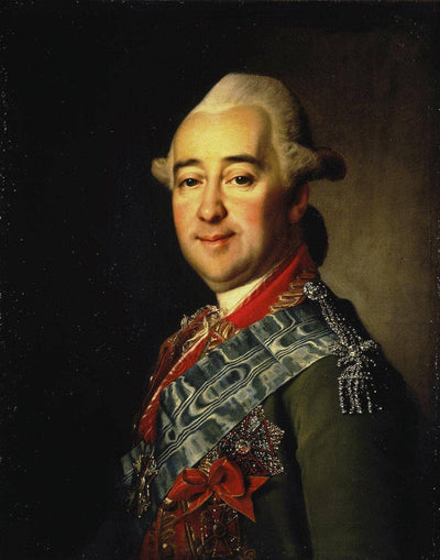 Russian general Mikhail Krechetnikov in kitchen