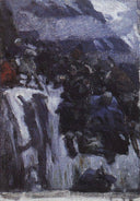 Russian Troops under Suvorov Crossing the Alps (study) by Vasily Surikov — hand-painted botanical oil painting reproduction on canvas