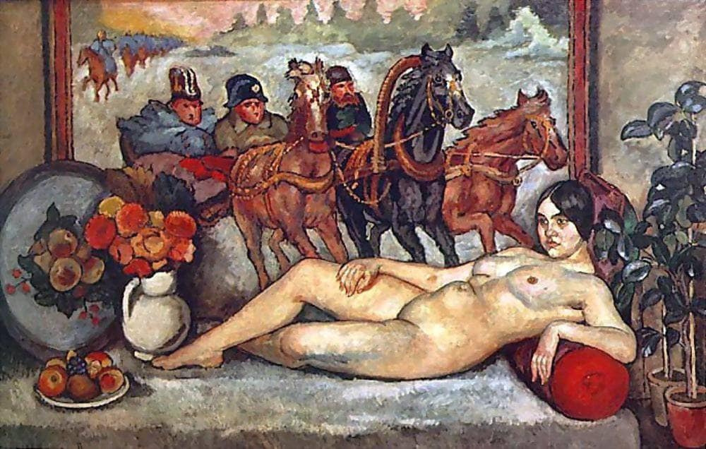 Russian Venus by Ilya Mashkov — hand-painted botanical oil painting reproduction on canvas