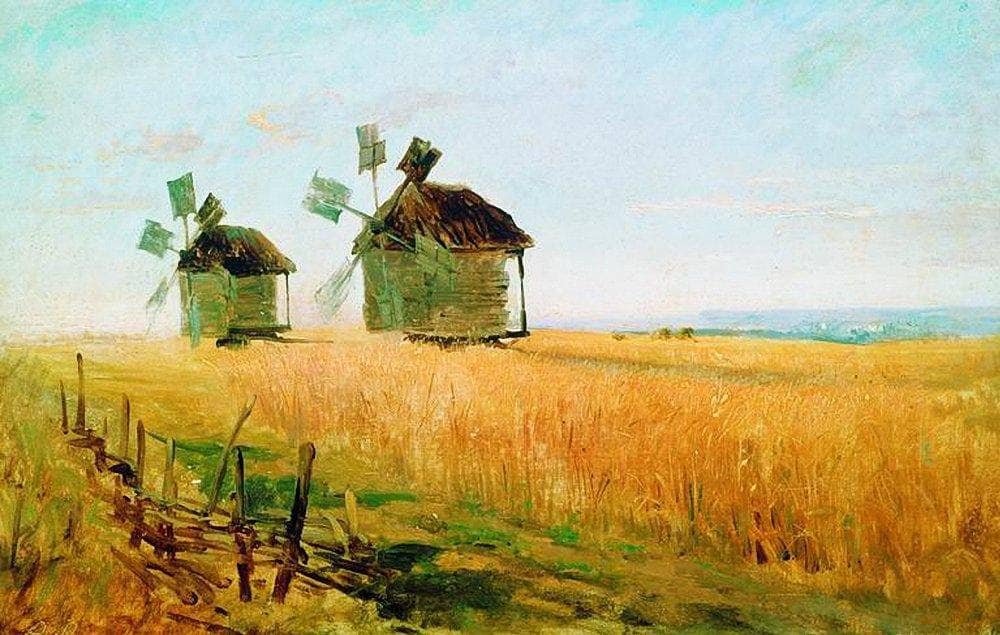 Rye by Fyodor Vasilyev — hand-painted landscape oil painting reproduction on canvas