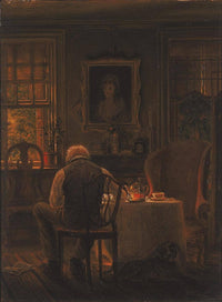 The Widower by Edward Lamson Henry — hand-painted portrait oil painting reproduction on canvas