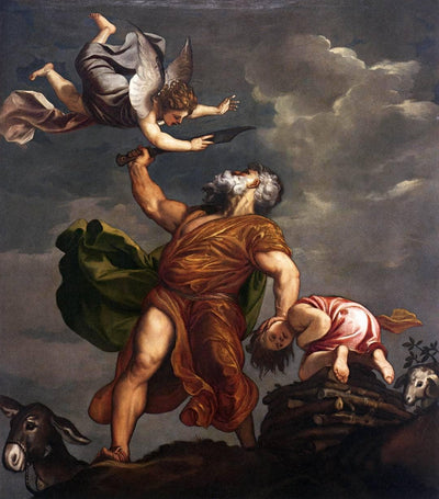 Sacrifice of Isaac in home office