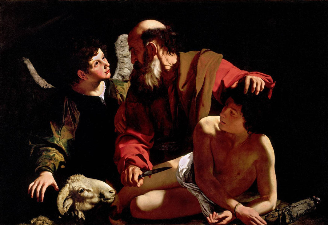 Sacrifice of Isaac by Caravaggio — hand-painted cultural oil painting reproduction on canvas