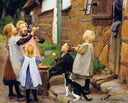 Sæbebobler by Hans Andersen Brendekilde — children oil painting wall art, Realism
