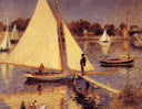 Sailboats at Argenteuil by Pierre-Auguste Renoir — hand-painted nautical oil painting reproduction on canvas