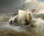 Sailboats in the storm in study