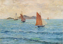 Sailboats by Maxime Maufra — ships oil painting wall art, Post Impressionism
