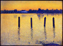 Sailboats on the River Scheldt by Theo van Rysselberghe — ships oil painting wall art, Pointillism