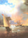 Sailing ship in study