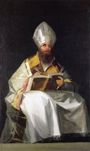 Saint Ambrose by Francisco Goya — hand-painted portrait oil painting reproduction on canvas