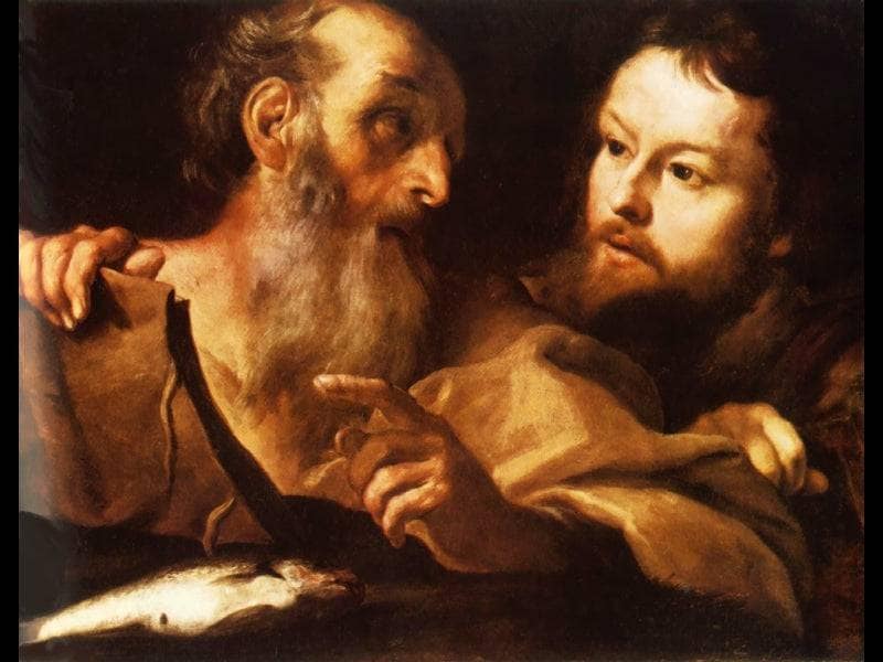 Saint Andrew and Saint Thomas by Gian Lorenzo Bernini — hand-painted portrait oil painting reproduction on canvas