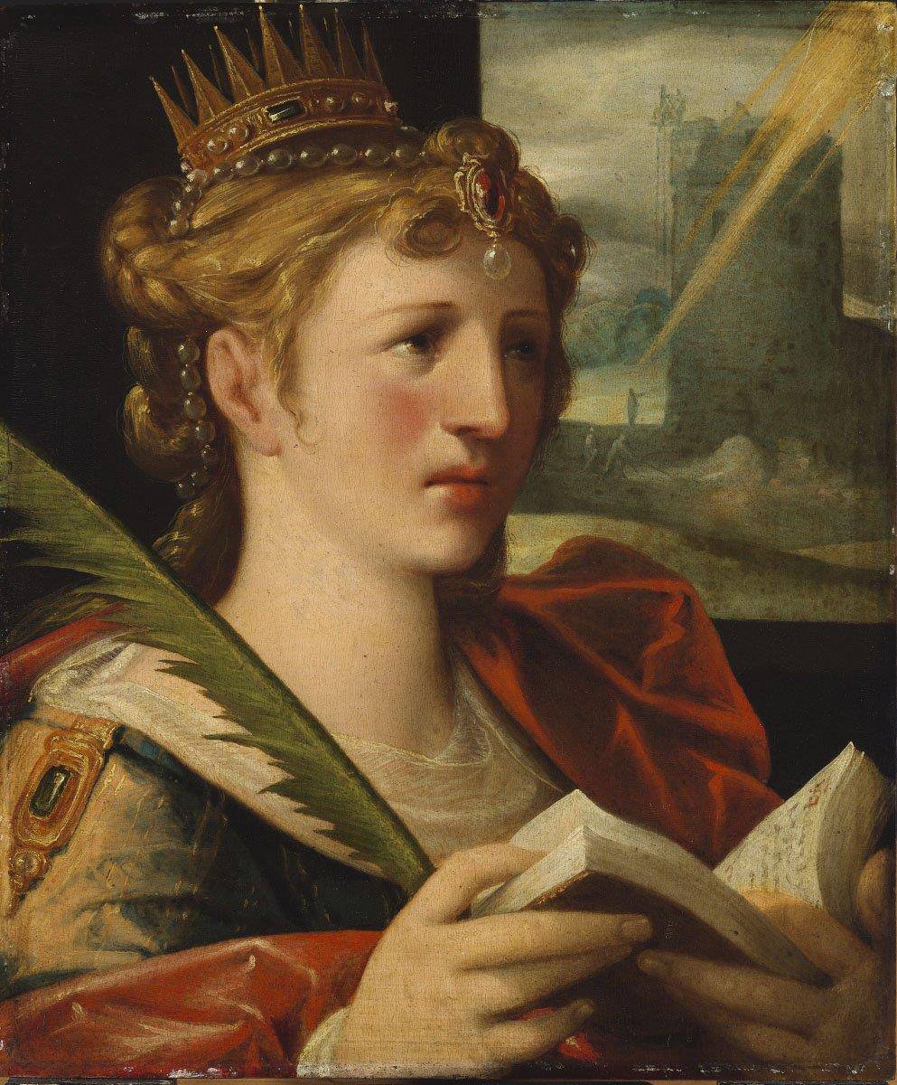 Saint Barbara - Bartholomeus Spranger