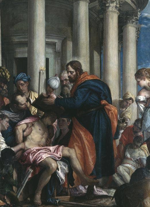 Saint Barnabas healing the sick by Paolo Veronese — hand-painted portrait oil painting reproduction on canvas
