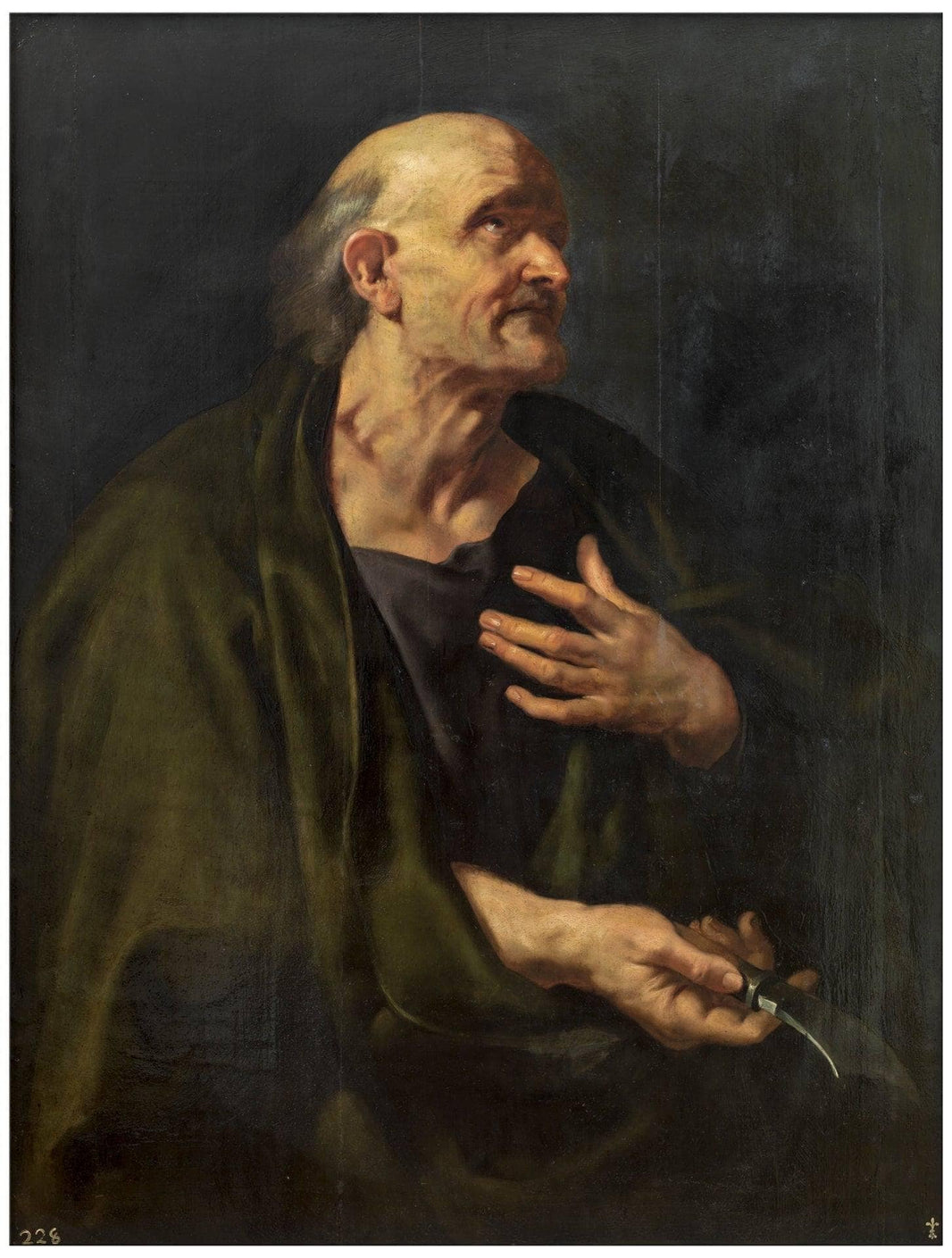 Saint Bartholomew by Peter Paul Rubens — hand-painted portrait oil painting reproduction on canvas