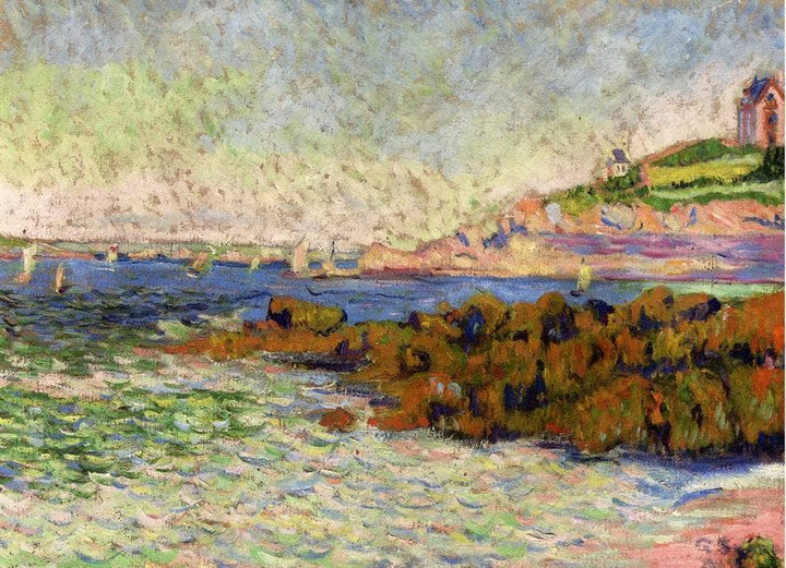 Saint Briac, the marker Le Cheval by Paul Signac — hand-painted landscape oil painting reproduction on canvas