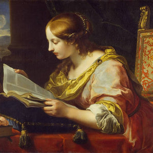 Saint Catherine of Alexandria reading