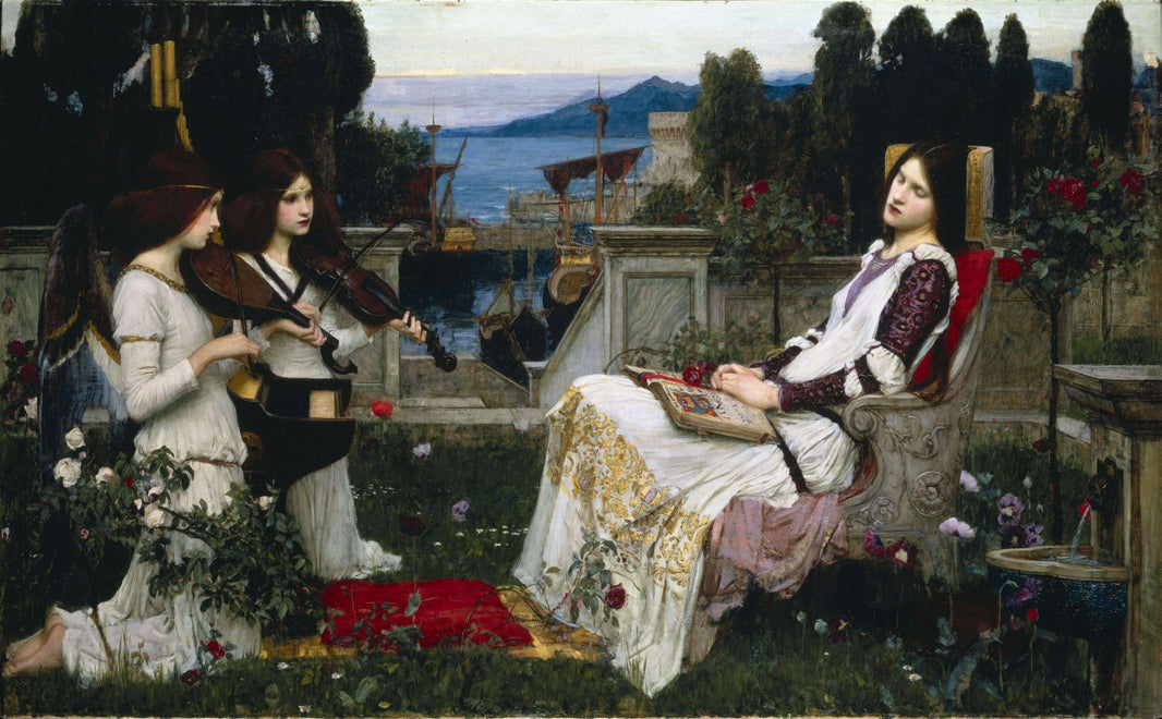 Saint Cecilia by John William Waterhouse — hand-painted portrait oil painting reproduction on canvas