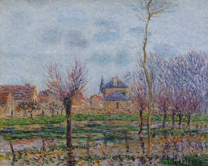 Saint Cyr du Vaudreuil by Gustave Loiseau — hand-painted architectural oil painting reproduction on canvas