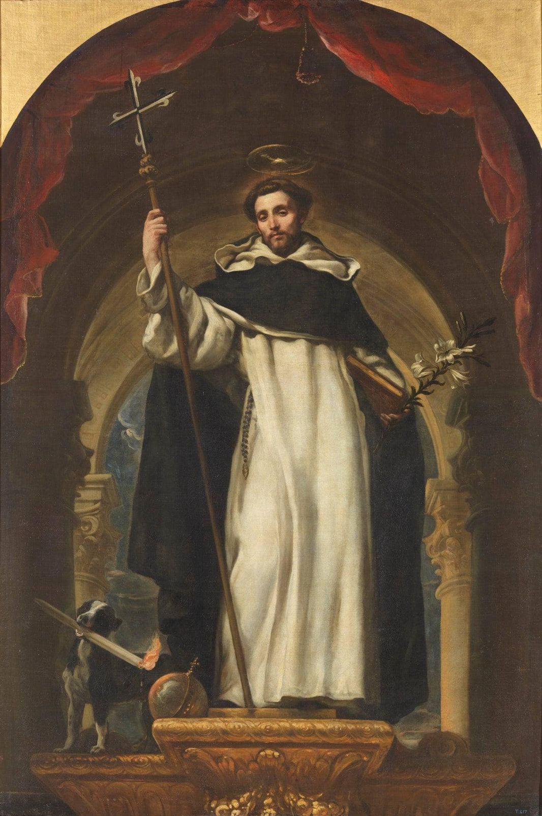 Saint Dominic of Guzmán by Claudio Coello — hand-painted cultural oil painting reproduction on canvas