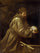 Saint Francis in Prayer in home office