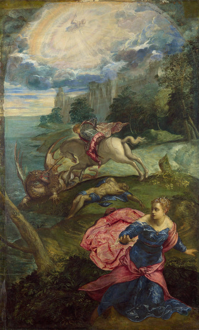 Saint George and the Dragon in bedroom