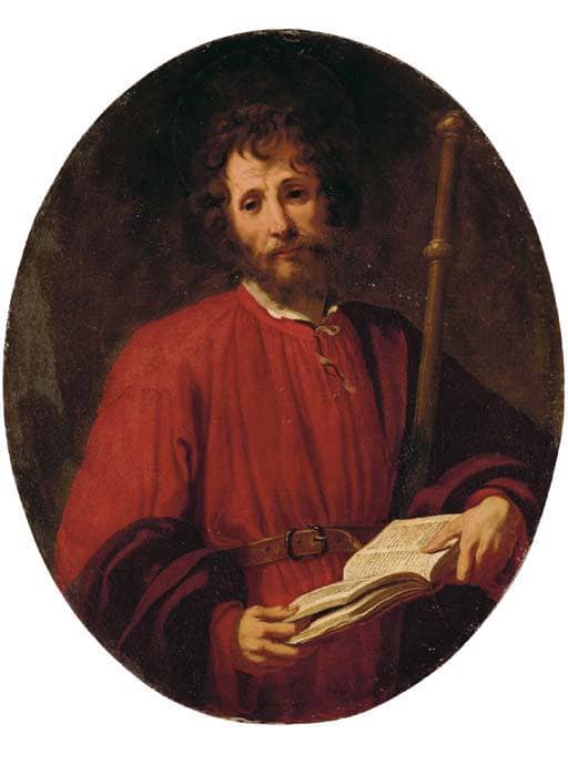 Saint James the Greater by Jacopo Vignali — hand-painted portrait oil painting reproduction on canvas