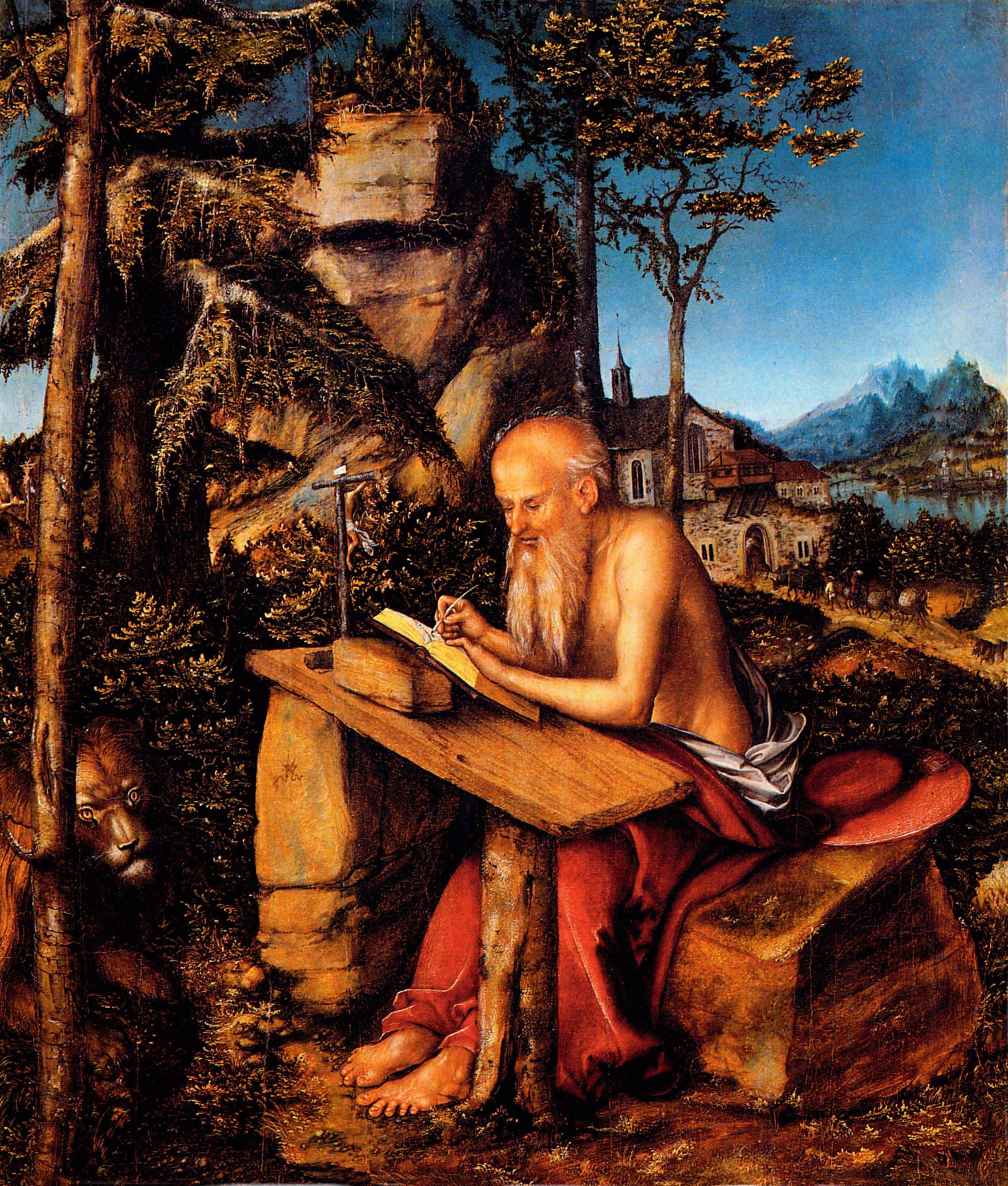 Saint Jerome - Lucas Cranach the Elder