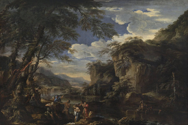 Saint John the Baptist Baptizing Christ in the Jordan