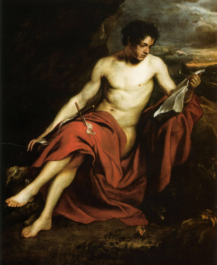 Saint John the Baptist in the Wilderness by Anthony van Dyck — hand-painted cultural oil painting reproduction on canvas