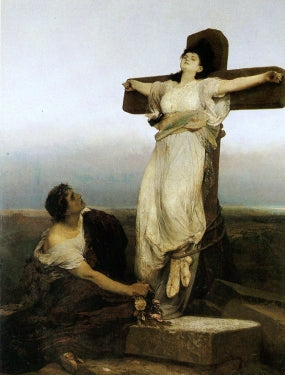 Saint Julia (Crucified Martyress) - Gabriel von Max