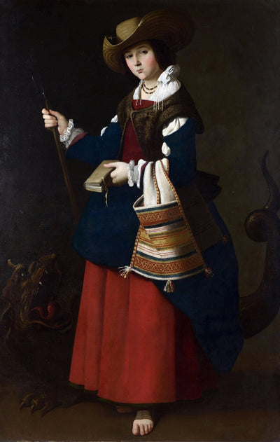 Saint Margaret, dressed as a shepherdess in master bedroom
