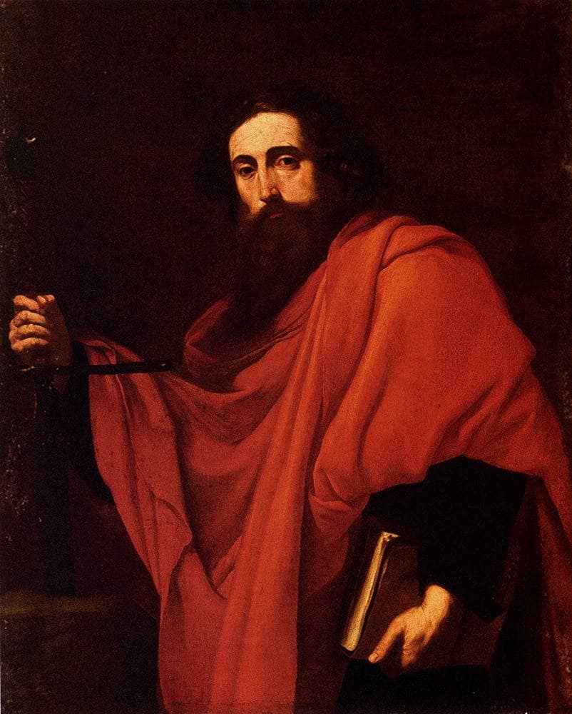 Saint Paul by Jusepe de Ribera — hand-painted portrait oil painting reproduction on canvas