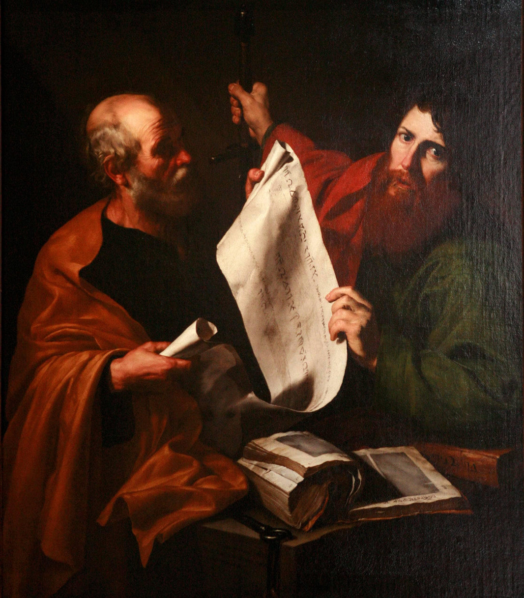 Saint Peter and Saint Paul by Jusepe de Ribera — hand-painted portrait oil painting reproduction on canvas