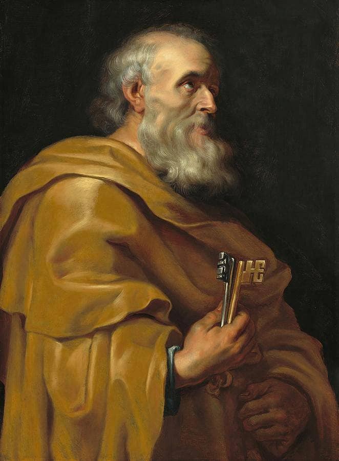 Saint Peter by Peter Paul Rubens — hand-painted portrait oil painting reproduction on canvas