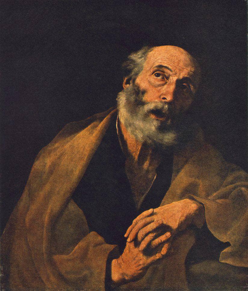 Saint Peter by Jusepe de Ribera — hand-painted portrait oil painting reproduction on canvas