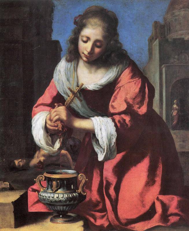 Saint Praxedis - Johannes Vermeer