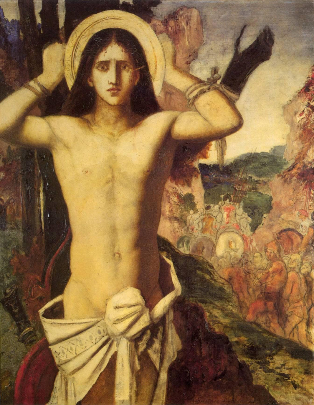 Saint Sebastian by Gustave Moreau — hand-painted cultural oil painting reproduction on canvas