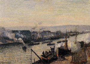 Saint-Sever Port, Rouen - Camille Pissarro